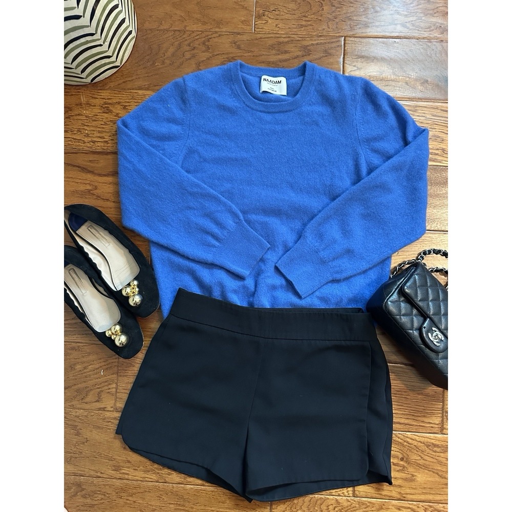 NAADAM 100% Cashmere Sweater XL Blue Crew Neck The Soft Collection Pullover